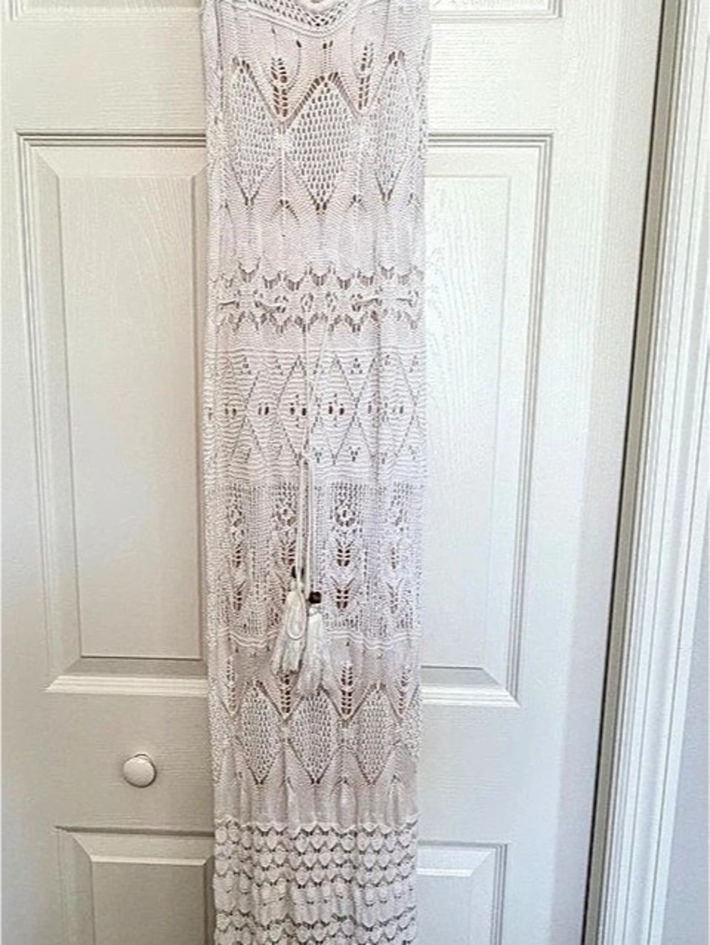 Venus Crochet Maxi Dress Pink Size Small Like New